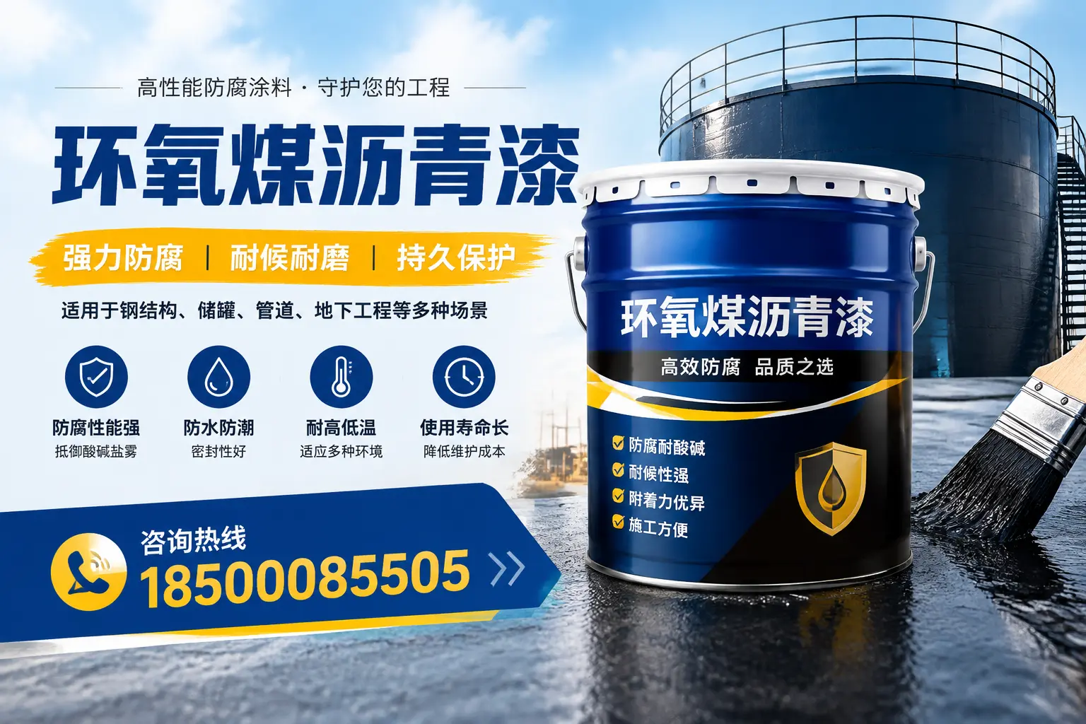 环氧煤沥青漆在工业中的应用，焦作企业的选择